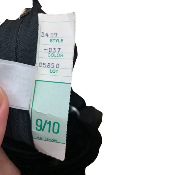 Vintage Flirtation by Alfred Angelo Black Velvet Party Cocktail Dress XS - Picture 7 of 12